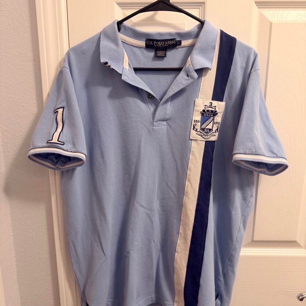(2015-2016) U.S. Polo Assn. 125th Anniversary Polo - Baby Blue - L